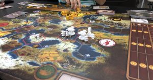 pieces on game board Scythe