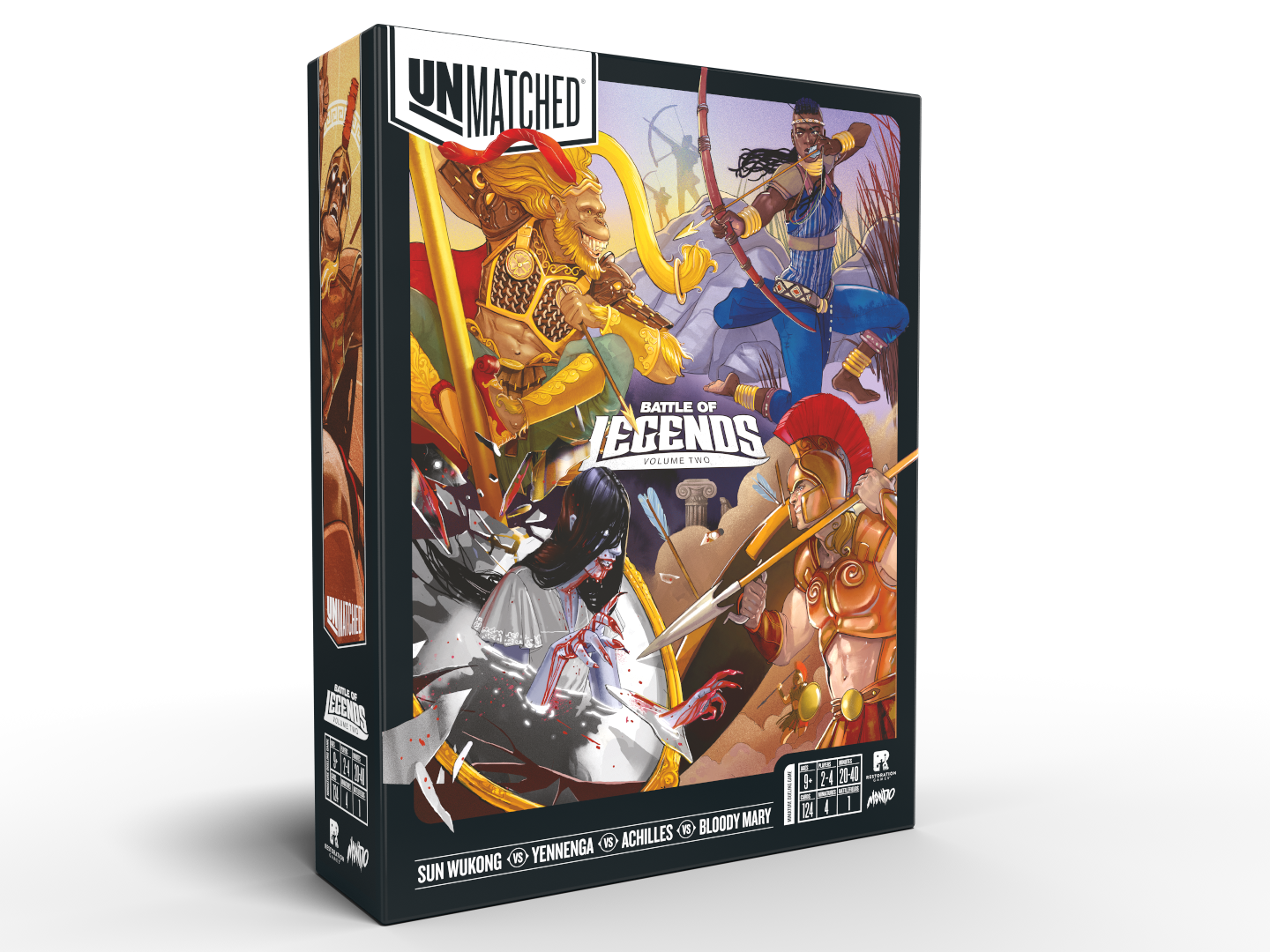 Unmatched: Battle Of Legends Vol 2 – Board Game With 4 Heroes, Asymmetrical Card Battles For 2-4 Players